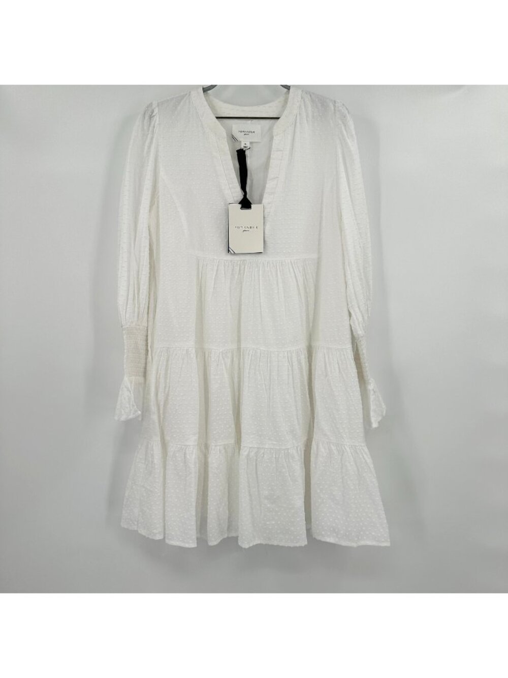 Pomander Place by Tuckernuck White Swiss Dot Kenzo Dress sz M NWT